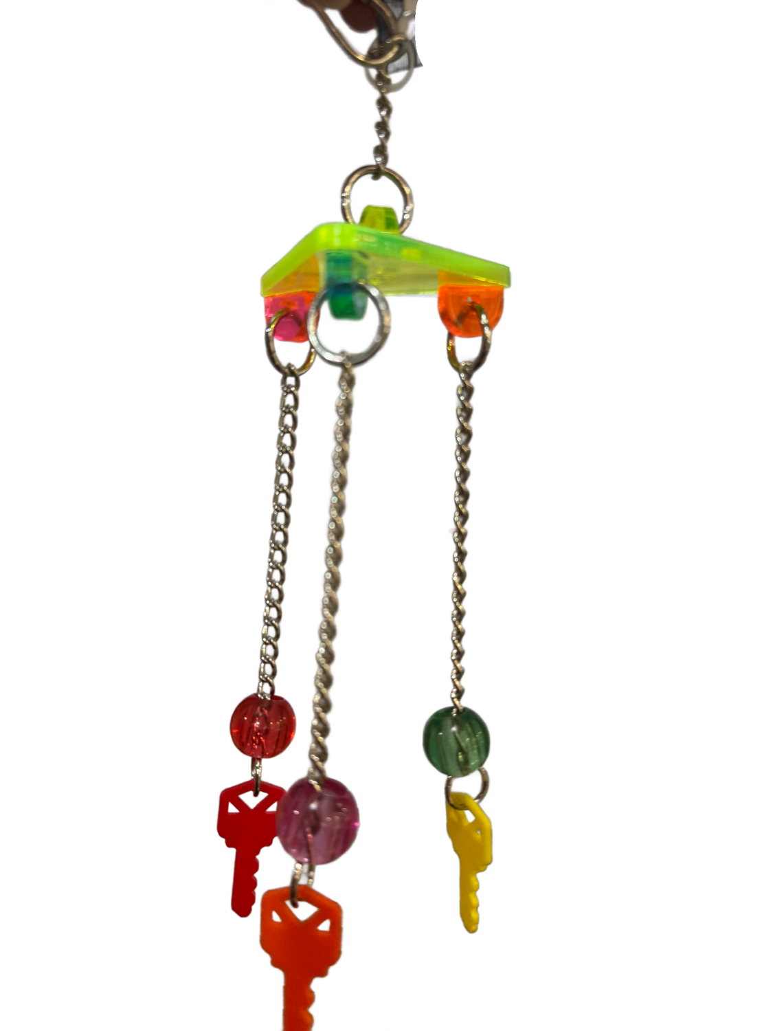 Triple Keys Hanging Toy for Medium Size Birds by Bell Plastics Bird Toys