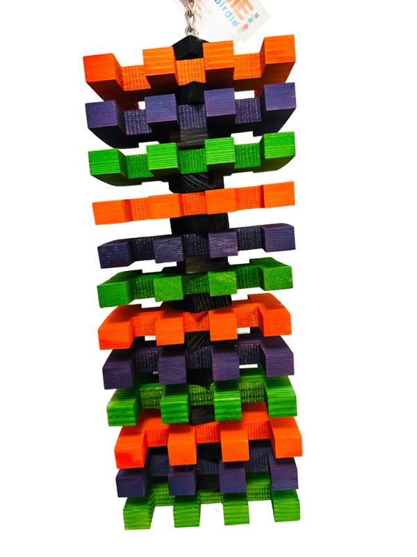 Jagger Halloween Skinny on CHAIN Hanging Toy for Large Size Birds by Bite Me Birdie