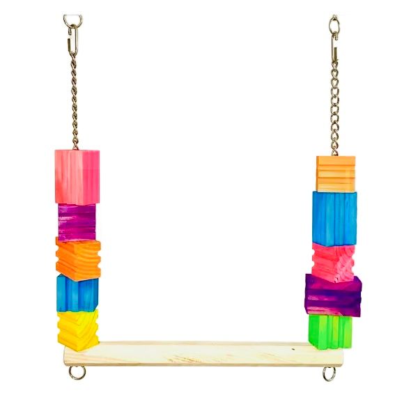 The Stella Groovy Refillable Swing for Medium Birds by Bite Me Birdie