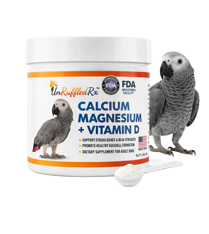 Calcium, Magnesium + D3 Supplement for Birds by Unruffled Rx