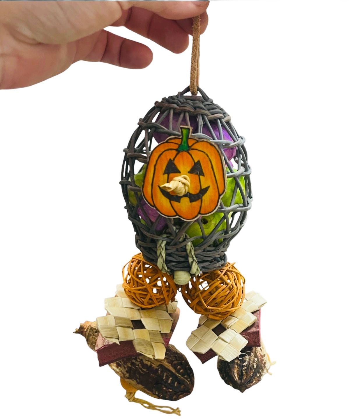 Crunch O Lantern for Small &amp; Medium Birds by Feathered Addictions