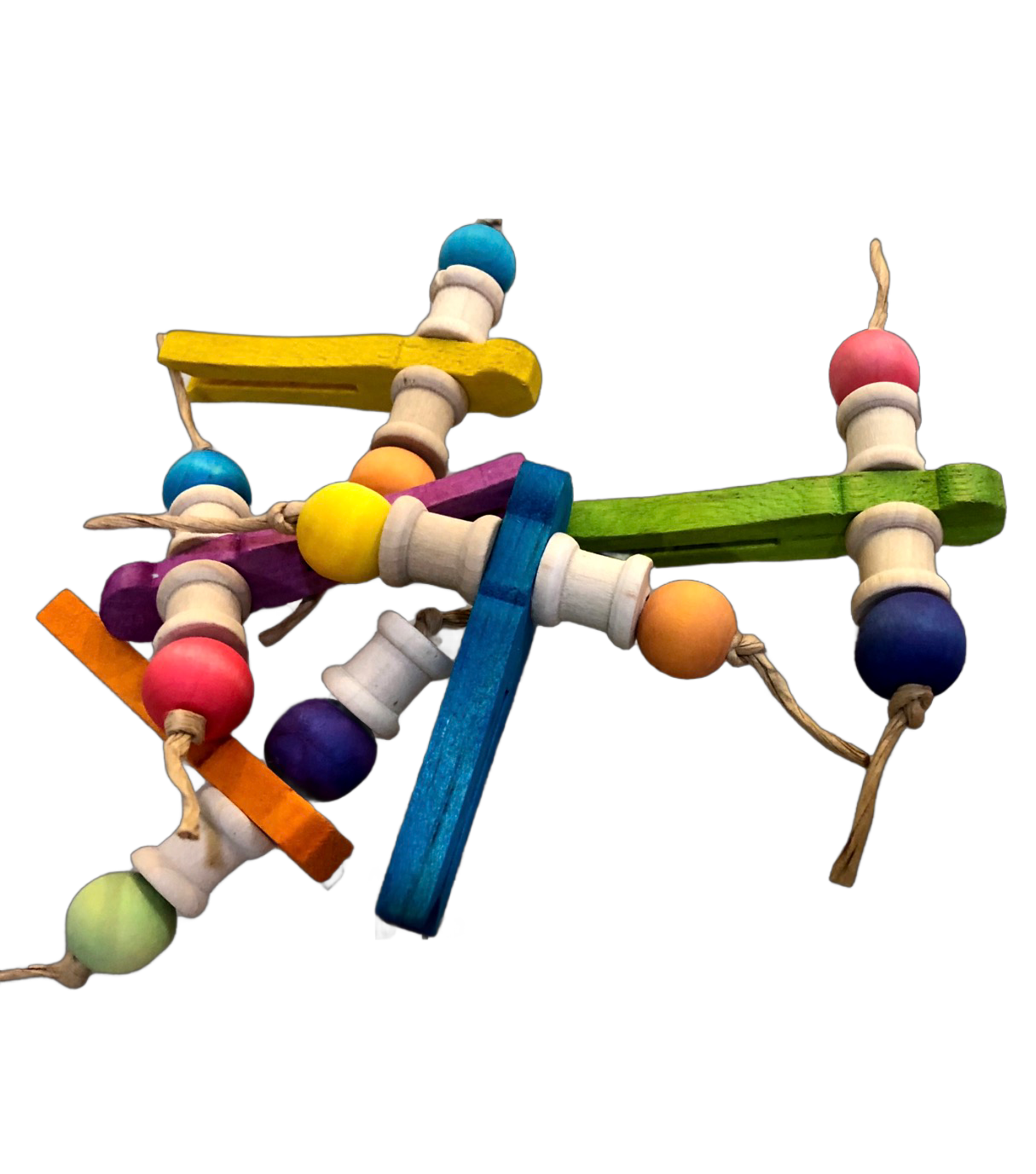 Clothesline Mini Foot Toy or Hanging Toy for Small &amp; Medium Birds by Feathered Addictions