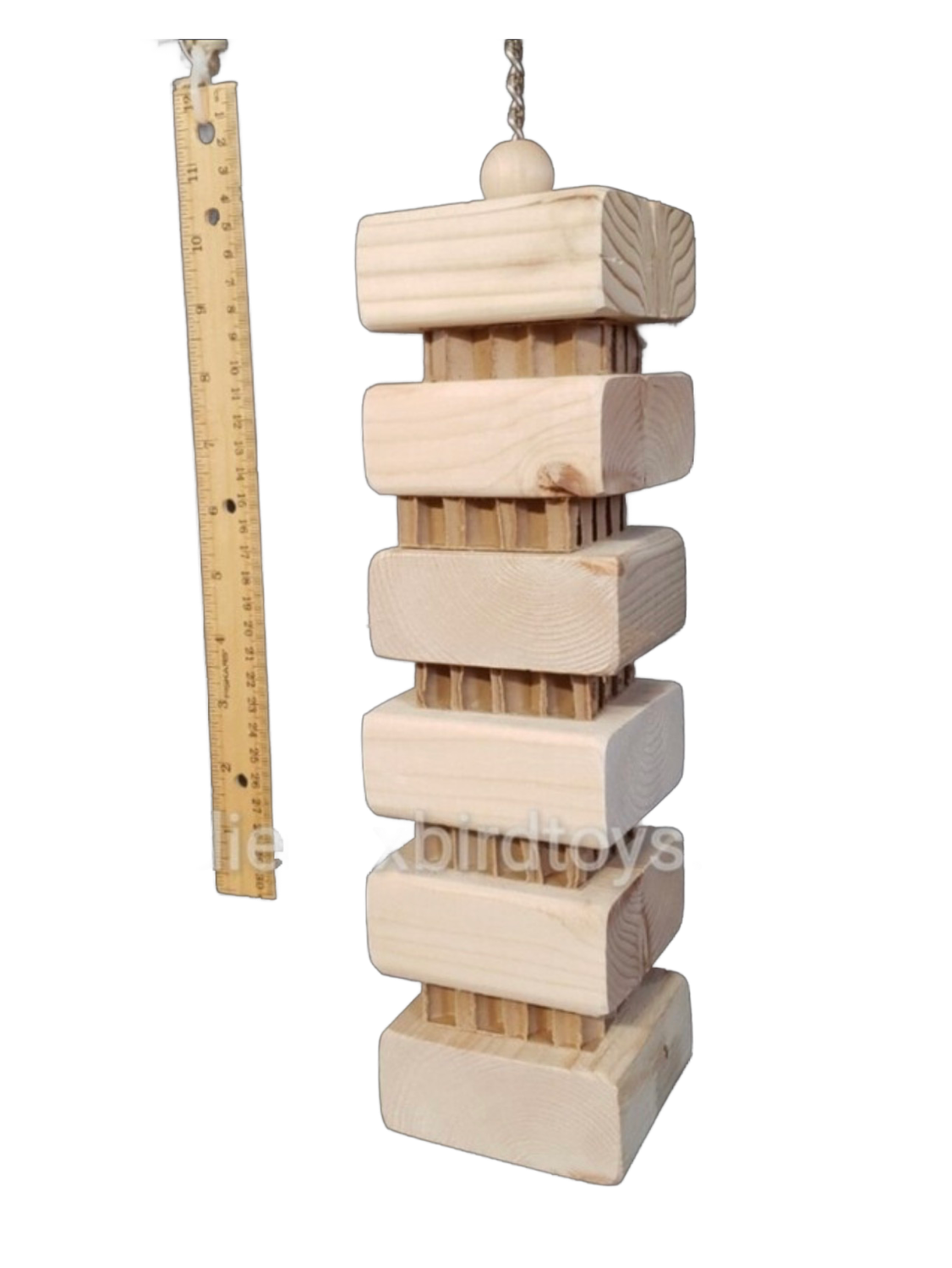 The Pine Cube for Large Birds by Birdie Box Bird Toys