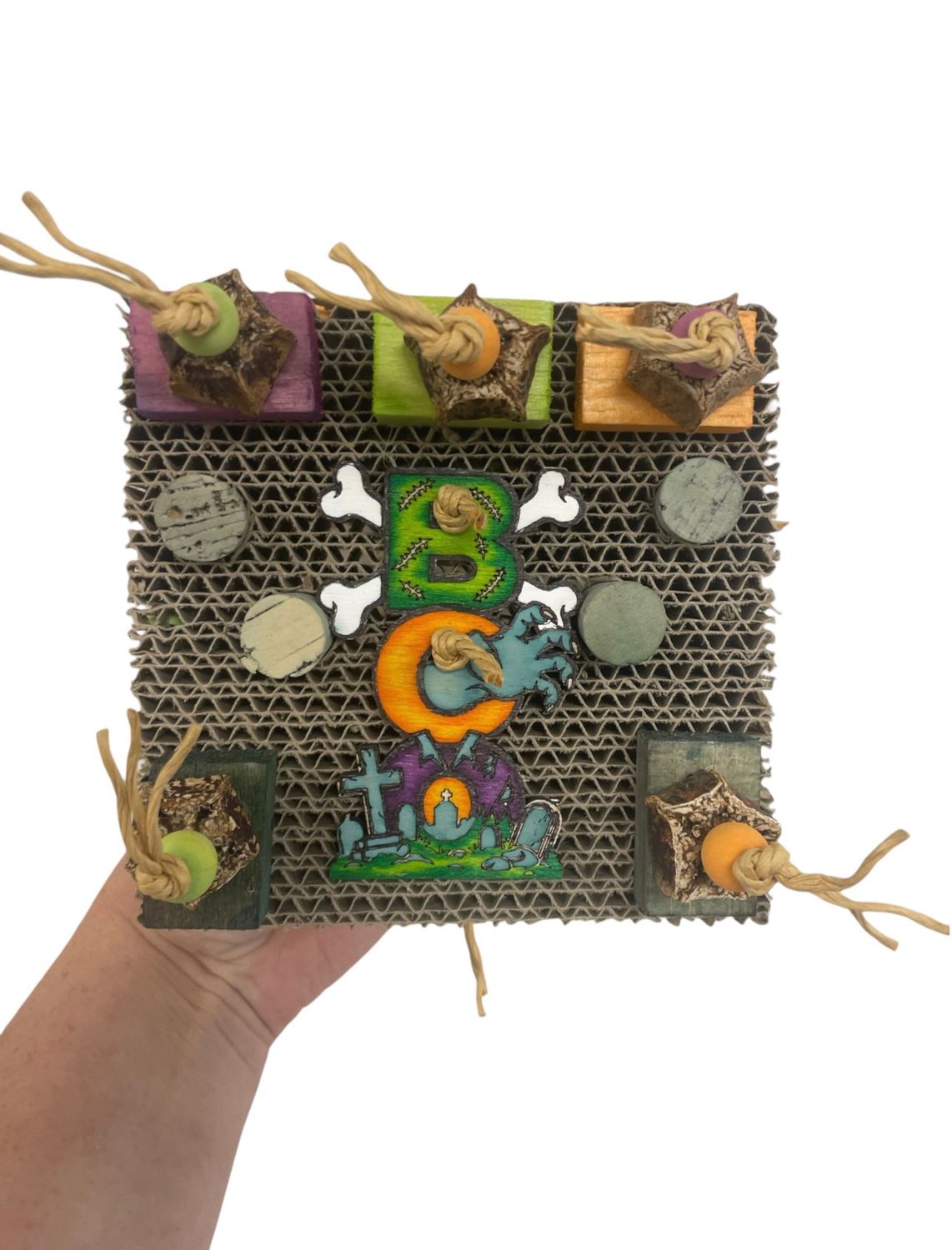 Cursed Crunchy Munch Board for Small &amp; Medium Birds by Feathered Addictions