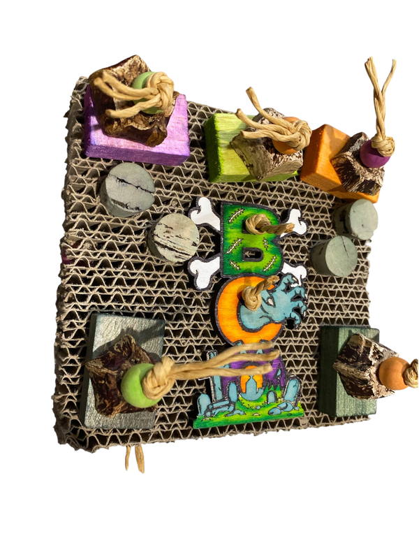 Cursed Crunchy Munch Board for Small &amp; Medium Birds by Feathered Addictions