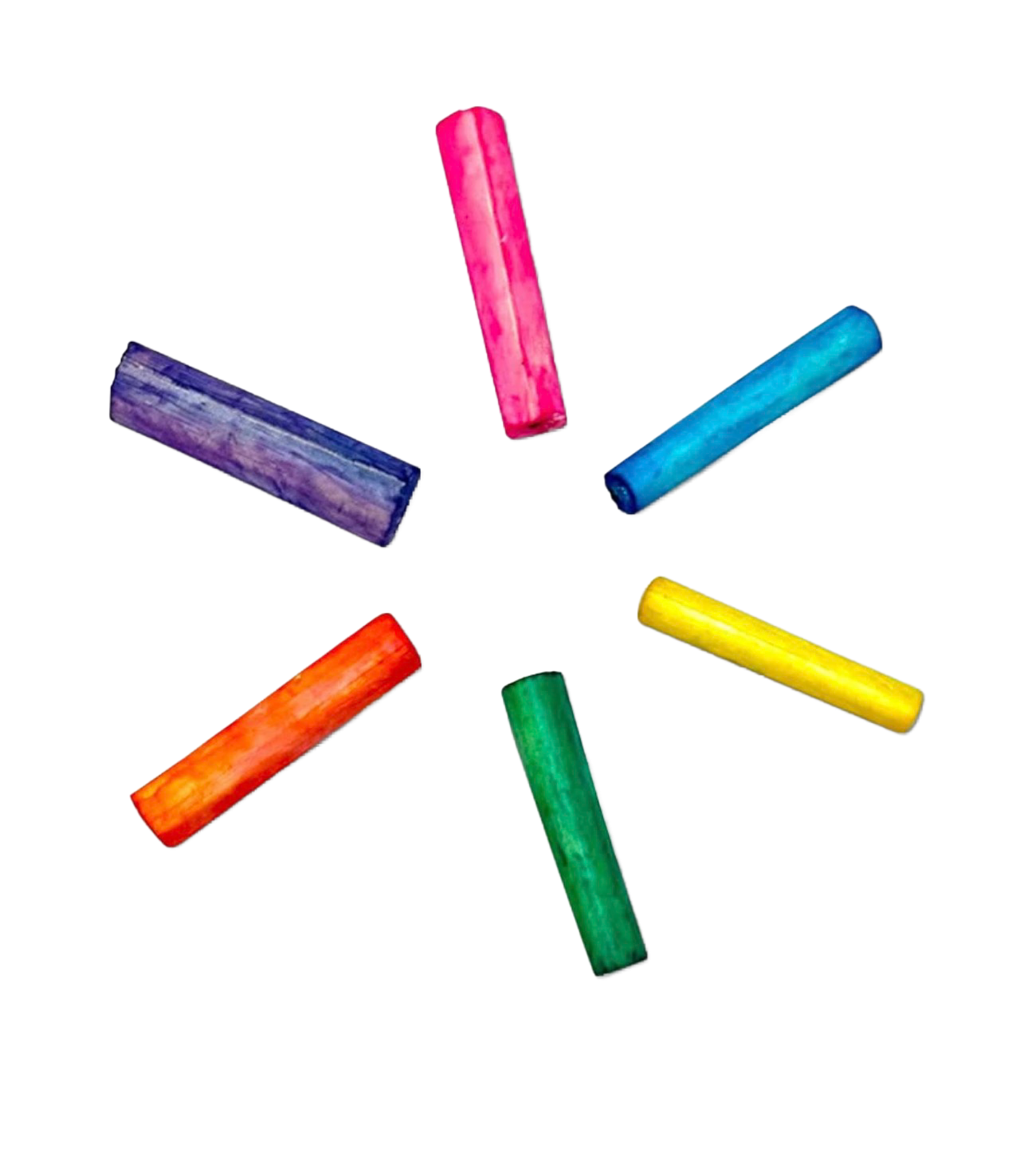 Colorful Sola Logs 6 cm or 2.5" long - Bulk 100 pack