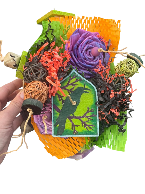 Caw Caw Crow Wheel Limited Edition for Small &amp; Medium Bird  by Feathered Addictions
