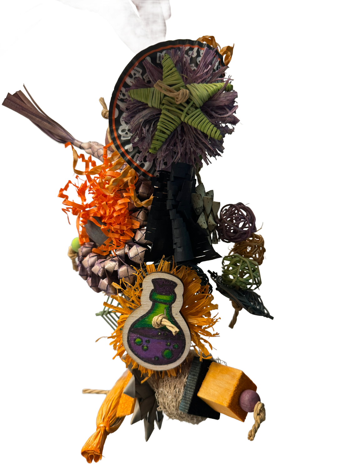 Get your Creep On Chew and Forage Cage Mount Toy Limited Edition for Small and some Medium Birds by Feathered Addictions