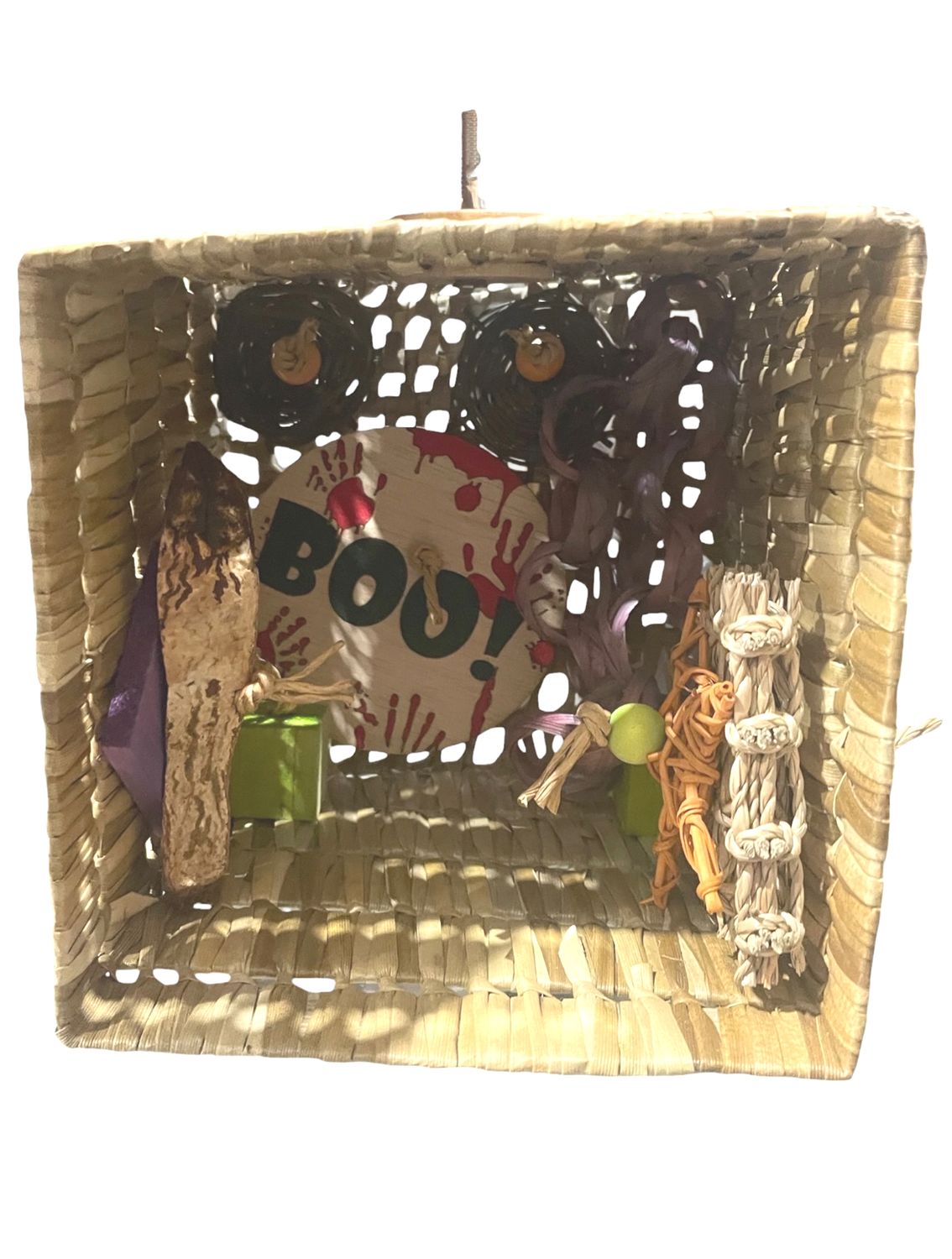 Haunted House Cage Top Mount Limited Edition Toy for Small Birds by Feathered Addictions