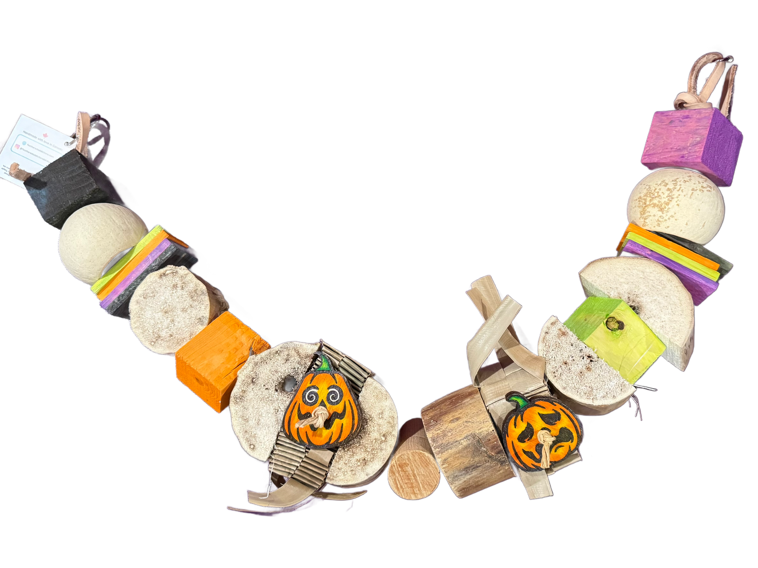 Pumpkin Patch Big Boy Pine Garland Limited Edition for Medium &amp; some Large Birds by Feathered Addictions