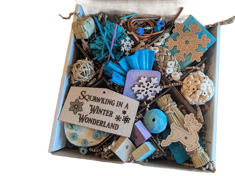 Squawking in a Winter Wonderland NEW Theme Discovery Box by Peter Piper Parrots - Limited Edition