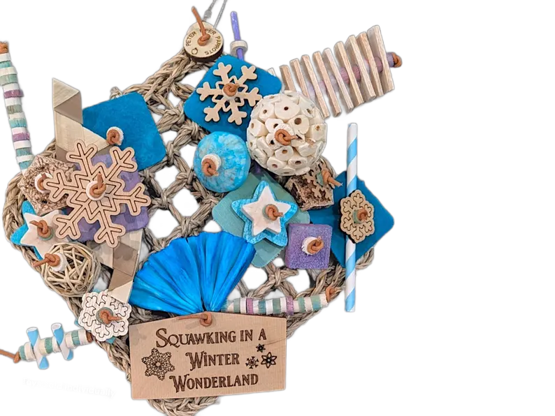 Winter Wonderland 7"x7" Premium Mat Shredder by Peter Piper Parrots -- Limited Edition