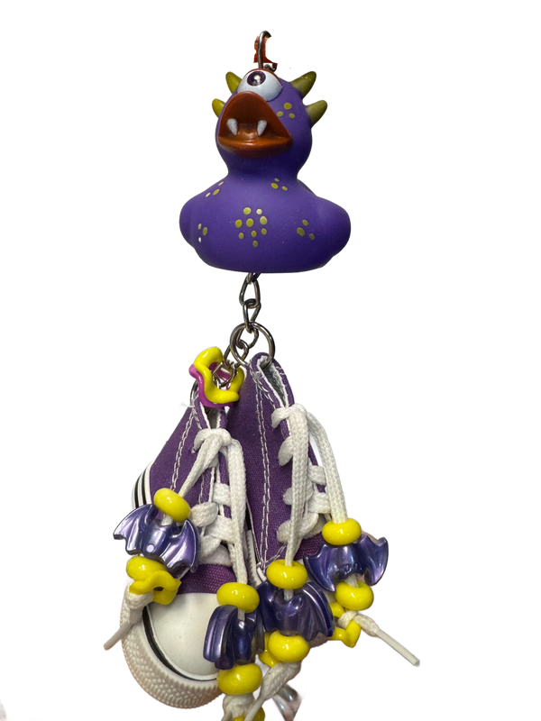 Mini Monster Halloween Duck Toy for Tiny, Small Birds &amp; some Medium Birds by PDS Parrot Shop