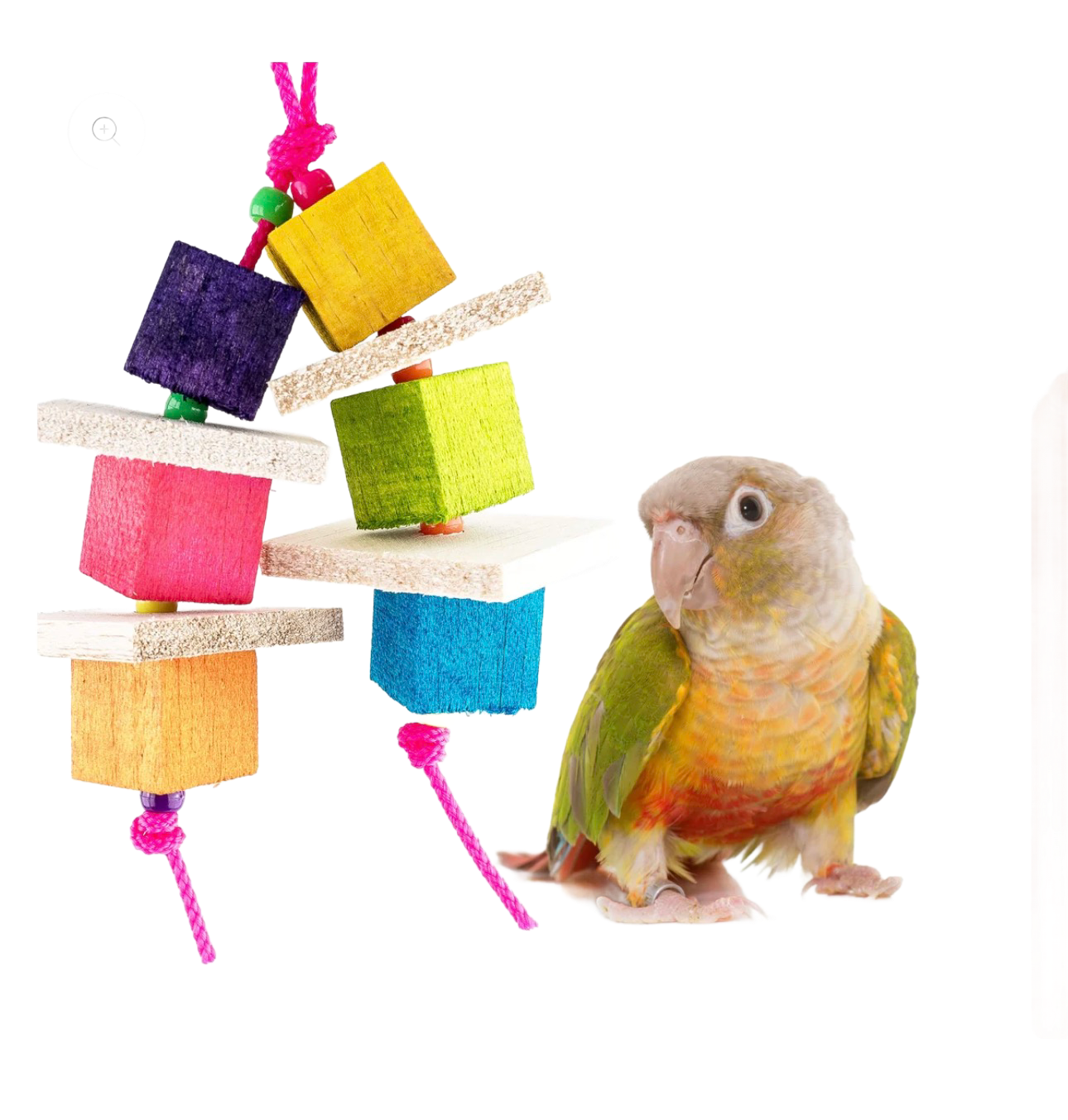 Fruity - Balsa Wood Bird Toy for Small Birds by The Best Bird Toys