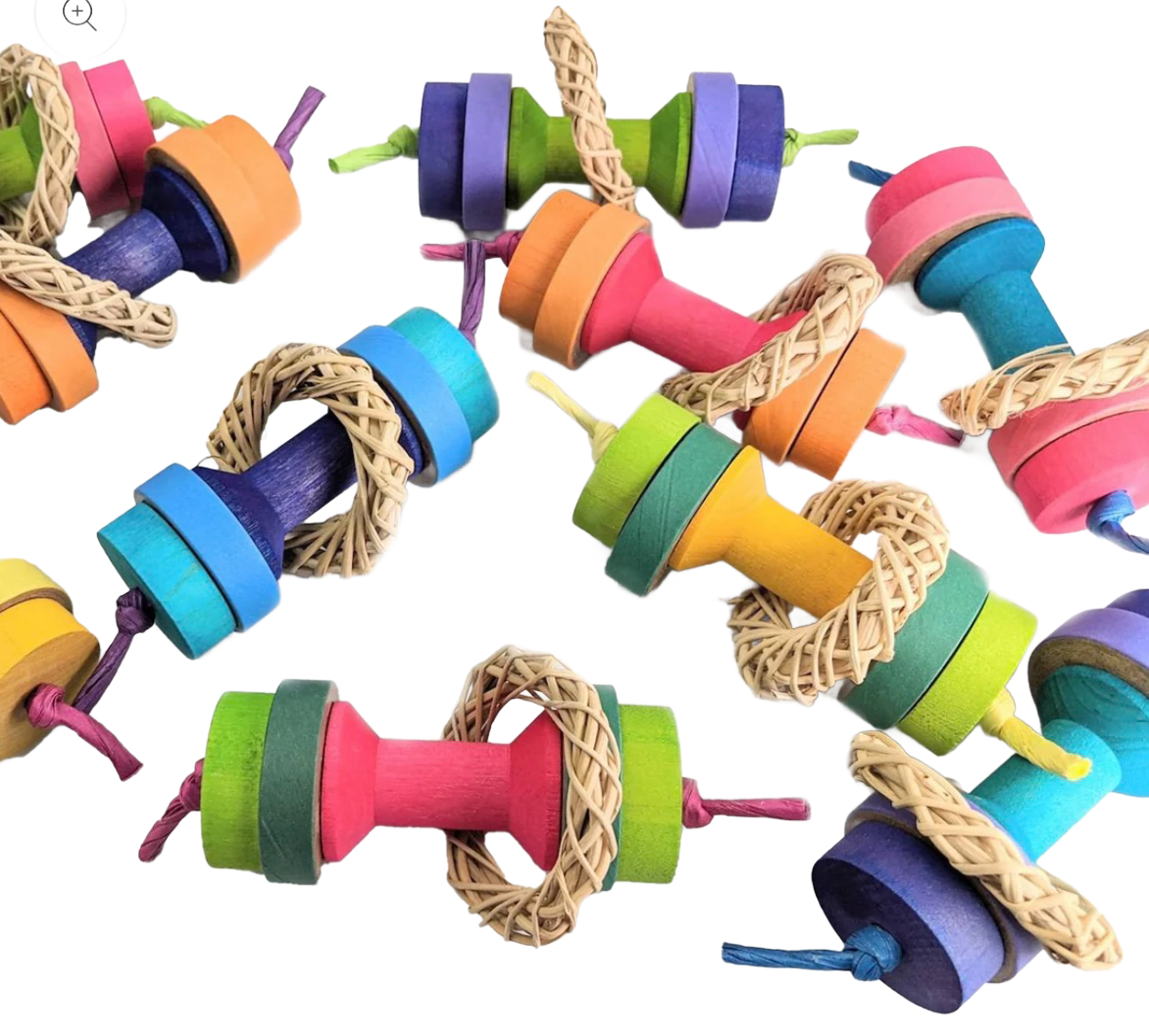 Roller Foot Toy for Large Birds by The Best Bird Toys