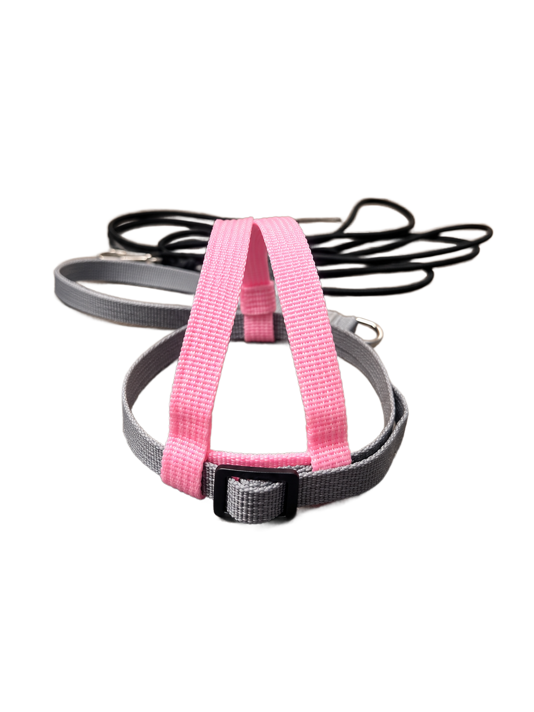 JMK Harness and Leash - Color Pink with Grey - Size Small: 190-425 grams: Timneh Grey, Pionus, Galah, Yellow Nape Amazon