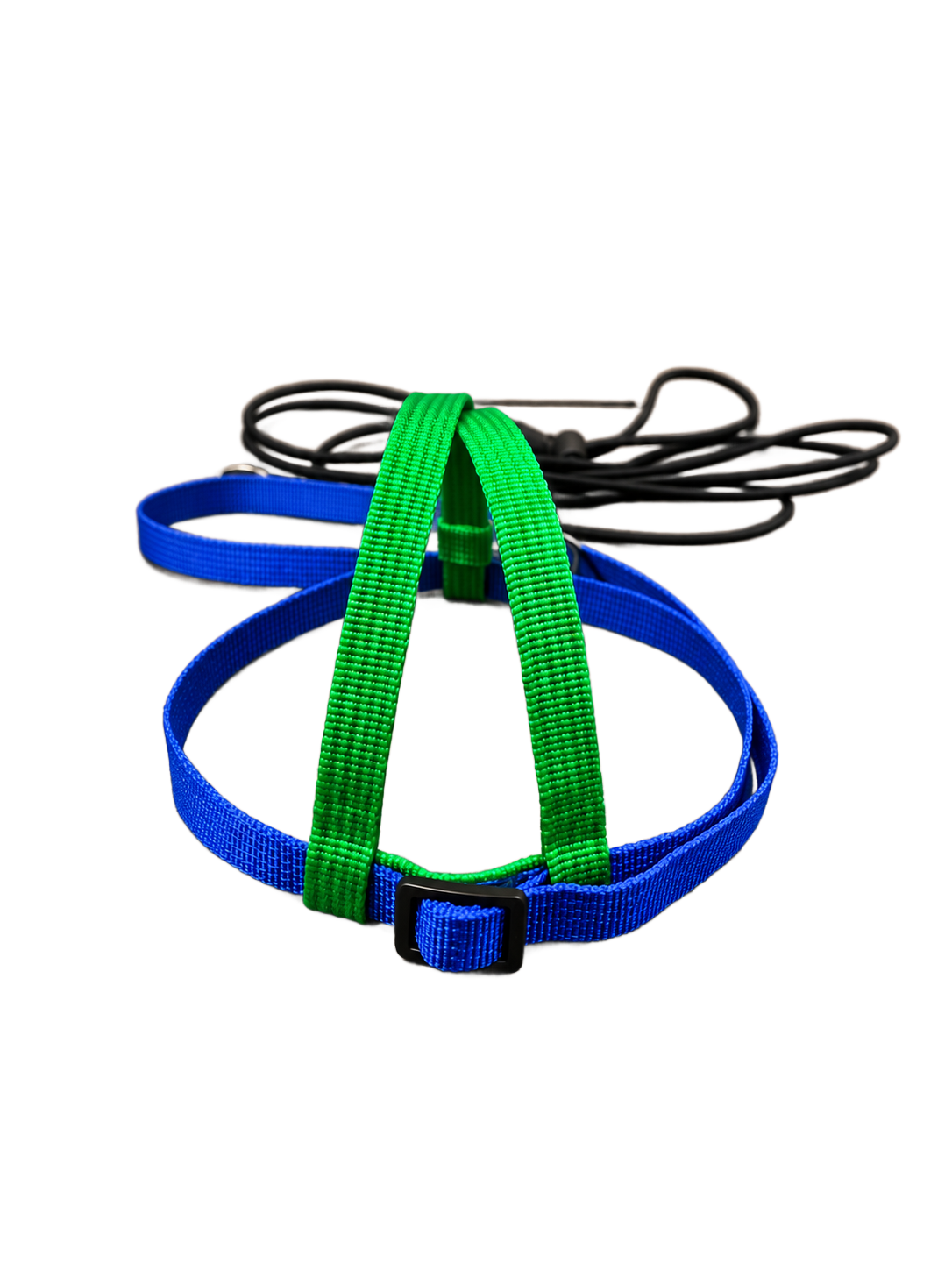 JMK Harness and Leash - Colors Dark Green with Dark Blue, Size Medium: 425-600 grams: Eclectus, Med. Macaws (Severee, Red Fronted), Lg Amazons (Double Yellow, Yellow Nape), Umbrella, Congo Grey JMK Harness and Leash - Colors Dark Green with Dark Blue, Size Medium: 425-600 grams: Eclectus, Med. Macaws (Severee, Red Fronted), Lg Amazons (Double Yellow, Yellow Nape), Umbrella, Congo Grey