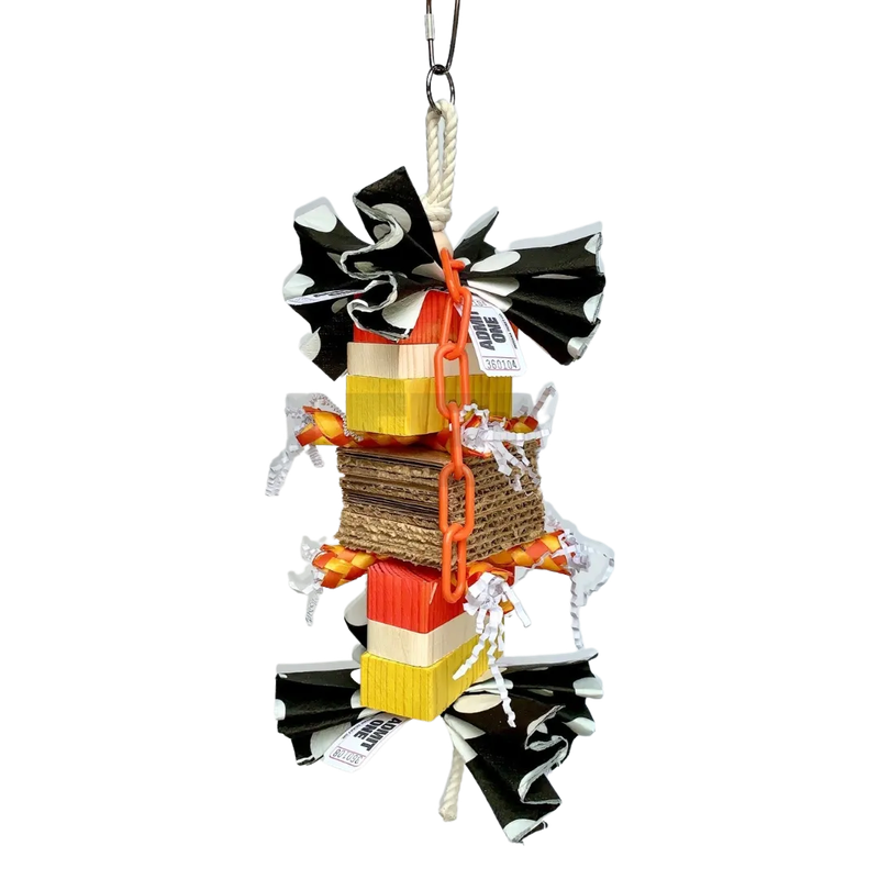 Betsy Large Halloween hanging toy for Medium and Large Size Birds by Bite Me Birdie