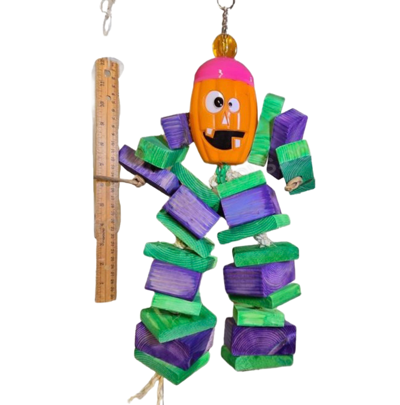 Halloween Fun Man for Large Birds Limited Edition by Birdie Box Bird Toys