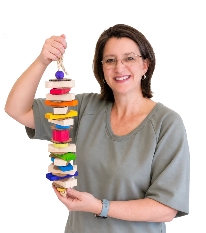 Solo Large Bird Toy for Medium Birds and some Large Birds such as Cockatoos, Greys, Macaws, Eclectus, Galah and Amazons by The Best Bird Toys