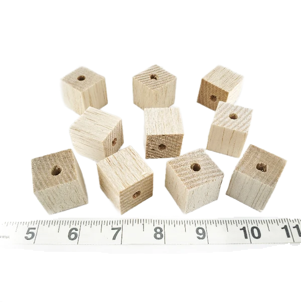 1" Balsa Cubes Natural BULK Pack of 100