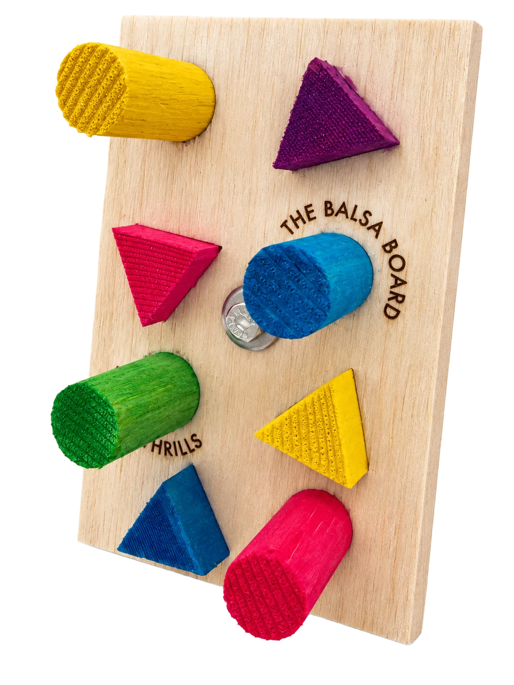 Balsa Whirly Board SHAPES – Spinning Balsa Refillable Cage Mount with Hardware Bird Toy by Cheep Thrills Bird Toys