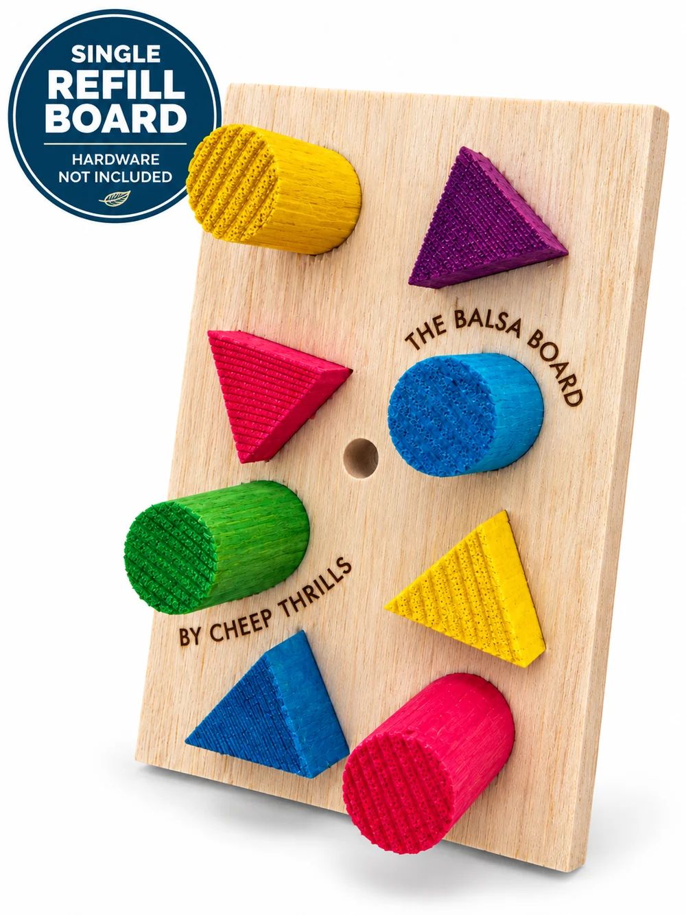 Balsa Whirly Board SHAPES Single Refill Only Bird Toy by Cheep Thrills Bird Toys