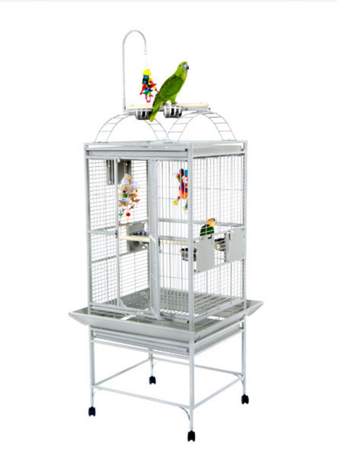 8002422 Stainless Steel - 24"x22"x62" PlayTop Cage in 304 GRADE STAINLESS STEEL with 5/8" Bar Spacing by A&amp;E Cage Company