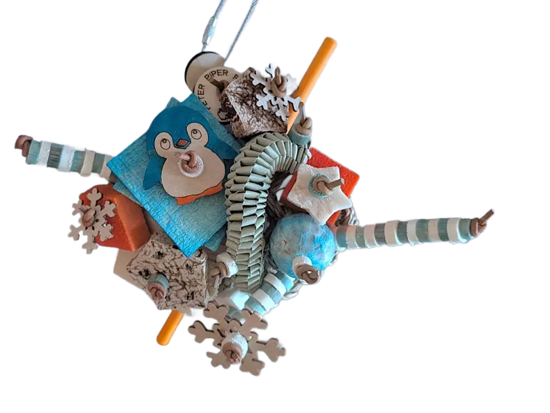 Penquin Palooza Premium 4"x4" Mat Shredder by Peter Piper Parrots - Limited Edition