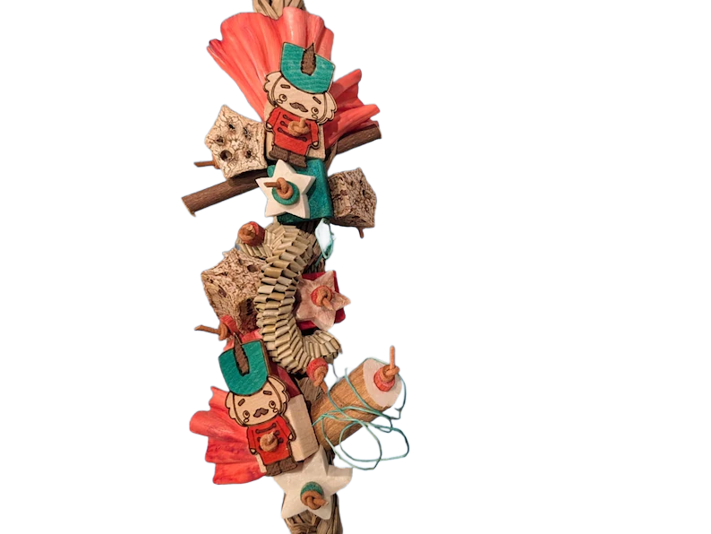 Lil Nutcracker Premium Seagrass Shredder by Peter Piper Parrots - Limited Edition