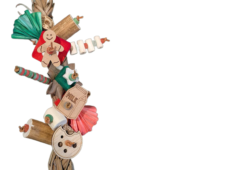Holiday Bake Shop Seagrass Shredder by Peter Piper Parrots - Limited Edition