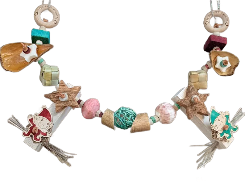 Santa's Workshop Premium Banner by Peter Piper Parrots