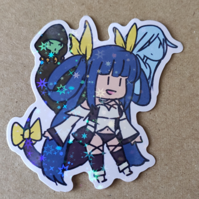 Dizzy Holographic Vinyl Sticker