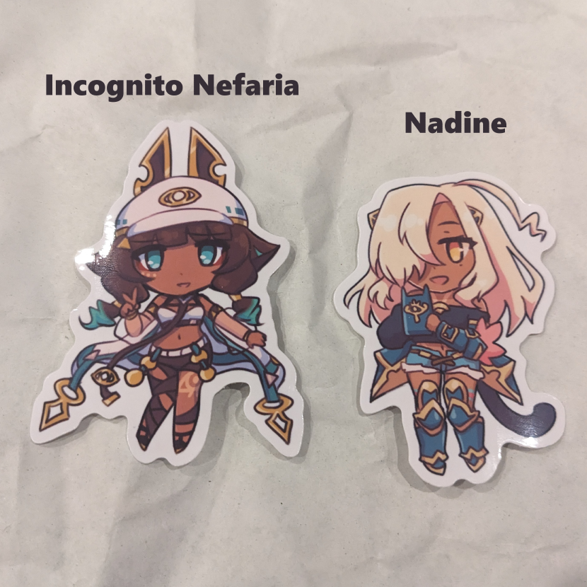 Incognito Nefaria &amp; Nadine Vinyl Sticker (Set of 2)