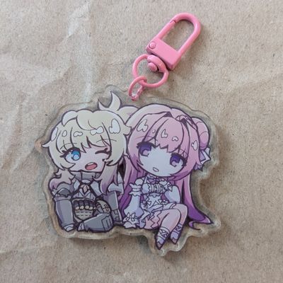 Pinne and Dorothy Acrylic Keychain