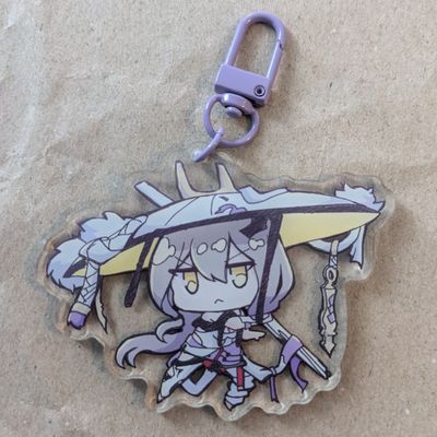 Scarlet Acrylic Keychain
