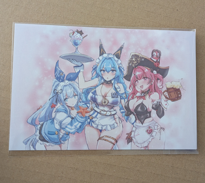 Maid Aegis Squad 6 x 4 &quot; Postcard Print