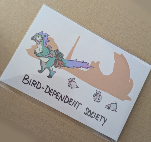 Bird-Dependent Society 6 x 4 &quot; Postcard Print
