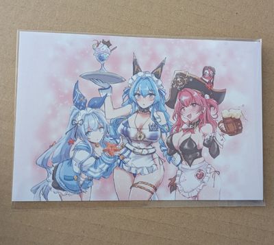 Maid Aegis Squad 6 x 4 " Postcard Print