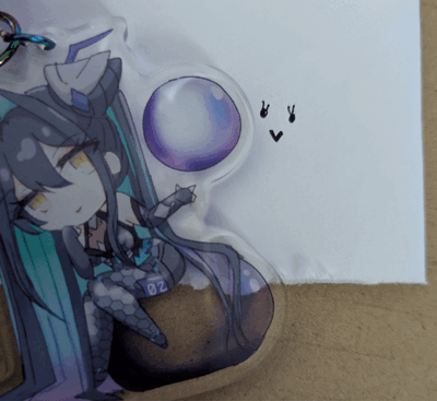 Siren (Little Mermaid) Acrylic Keychain