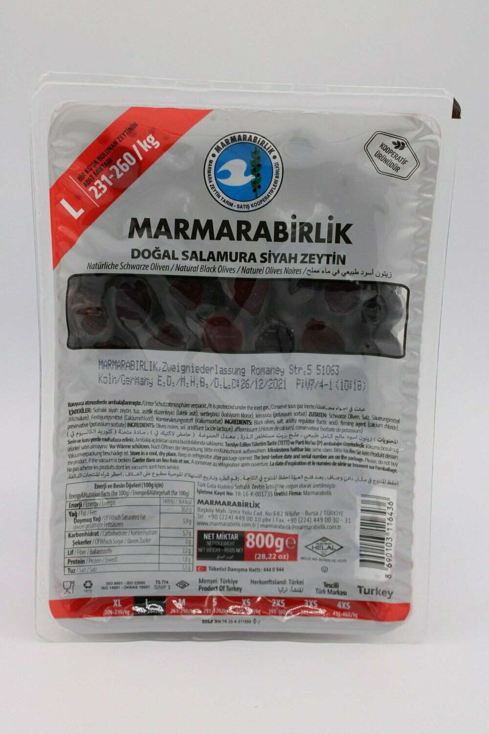 Marmarabirlik L Vakum 800 g