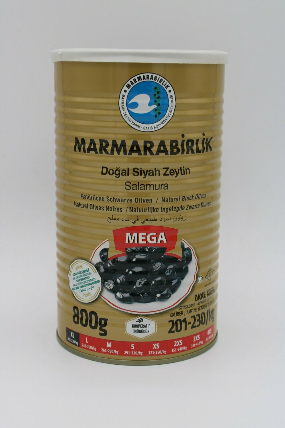 Marmarabirlik Gold Teneke Zeytin 800 g