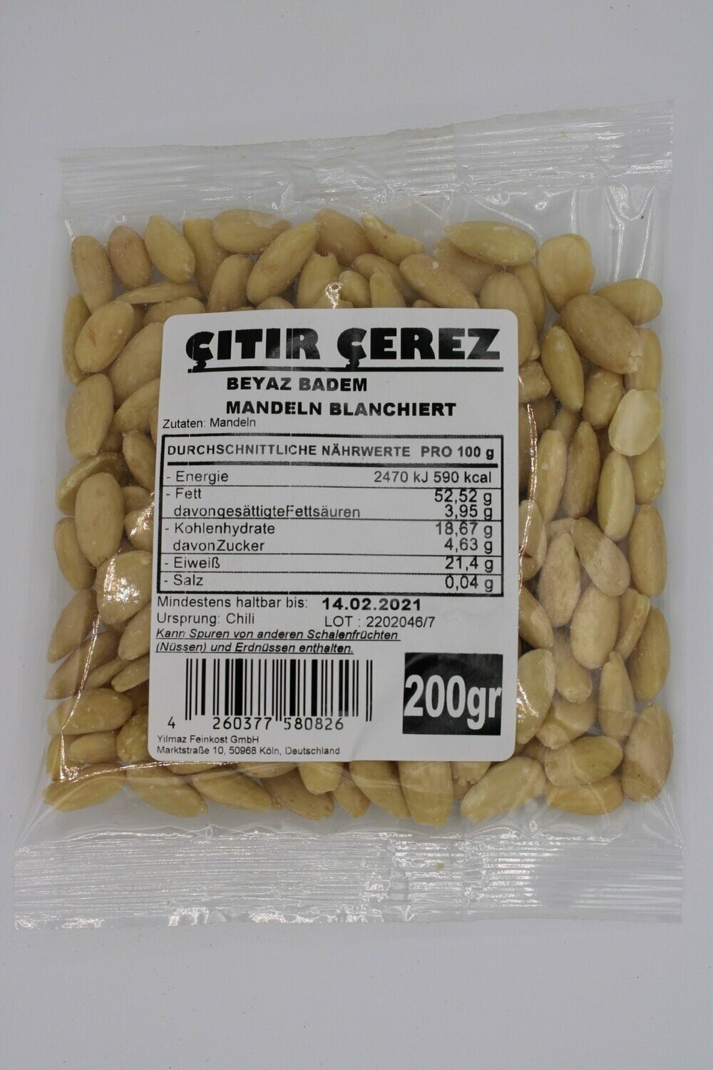 Citir Cerez Beyaz Badem 200 g