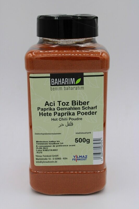 Baharim Aci Toz Biber 500 g