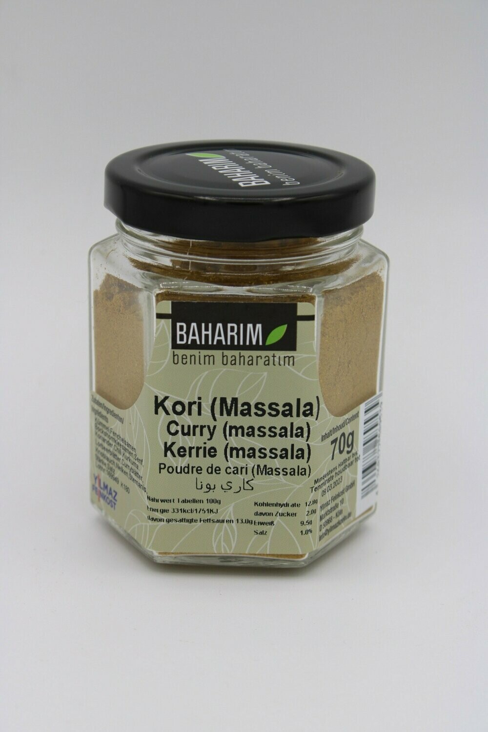 Baharim Curry Massala 70 g Kavanoz
