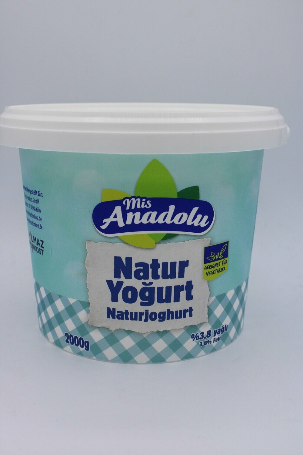 Mis Anadolu Natur Yogurt 2 kg