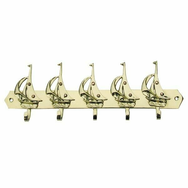 Hakenleiste 5 Haken Schiff Boot Yacht Wandhaken Hakenleiste 5 Haken Schiff Boot Yacht Wandhaken
