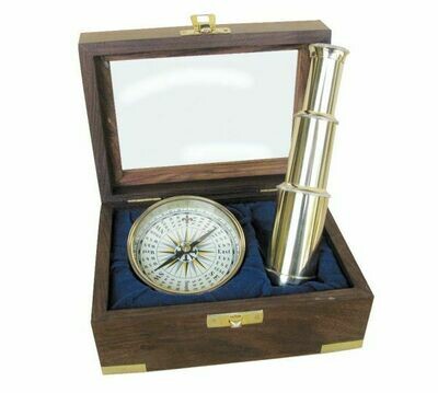 Marine Set bestehend aus Kompass & Teleskop