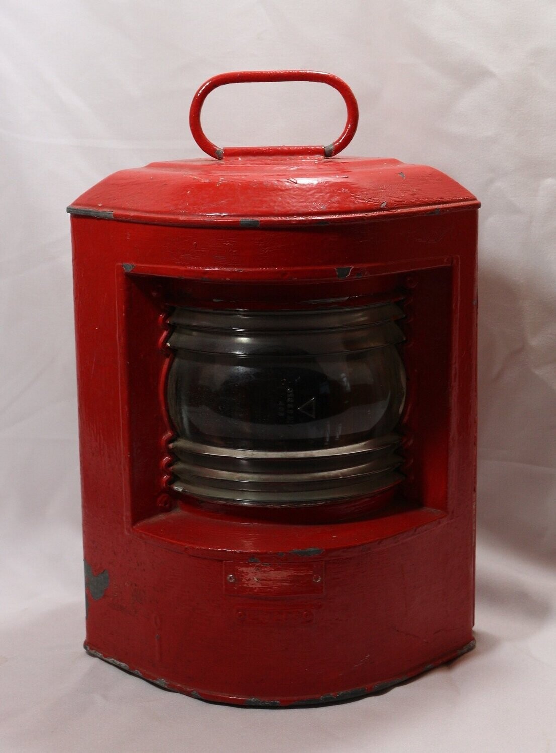 Positionslampe Backbord rot lackiert verzinktes Metall