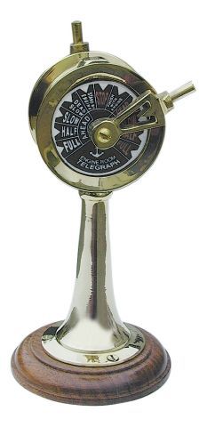Kleiner Maschinentelegraph Messing 16,5 cm